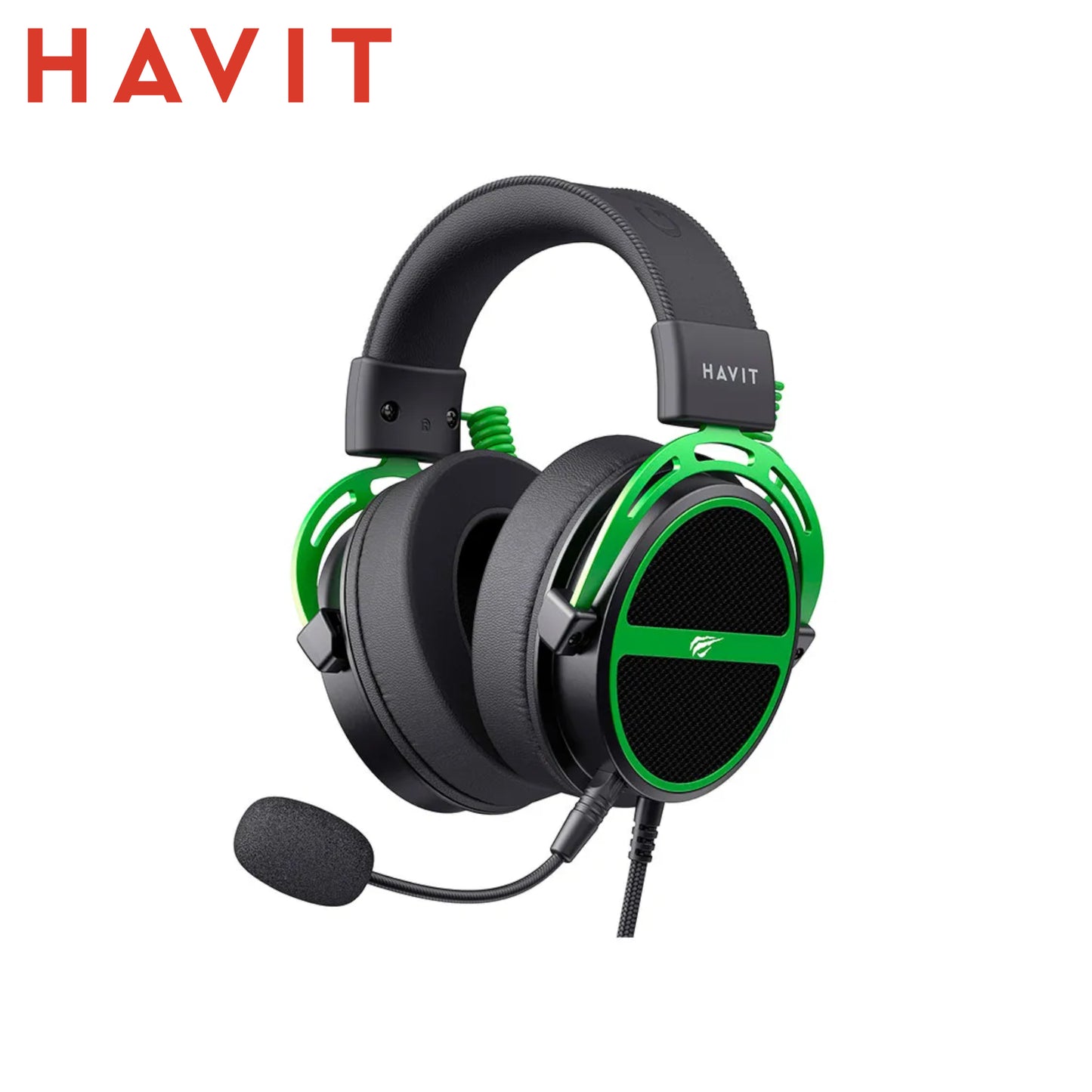 HAVIT H2030E-GR – Cuffie da Gaming Over-Ear con Microfono - Versione Verde/Nera