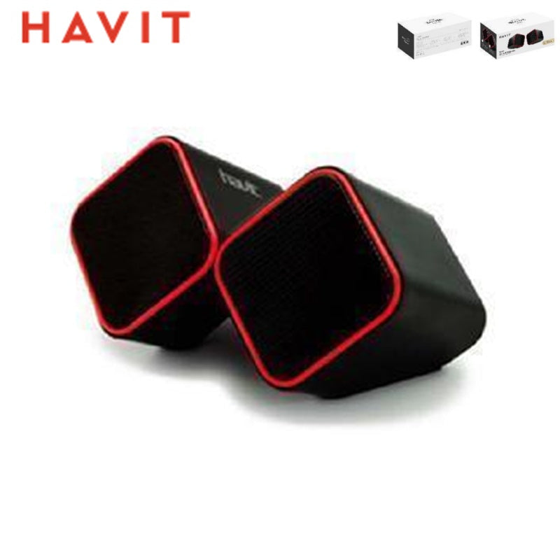 HAVIT Altoparlanti Usb2.0 Rosso