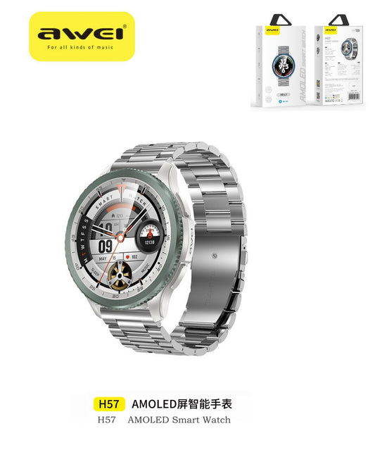 AWEI H57 Smartwatch Cinturino Metallo - Silver