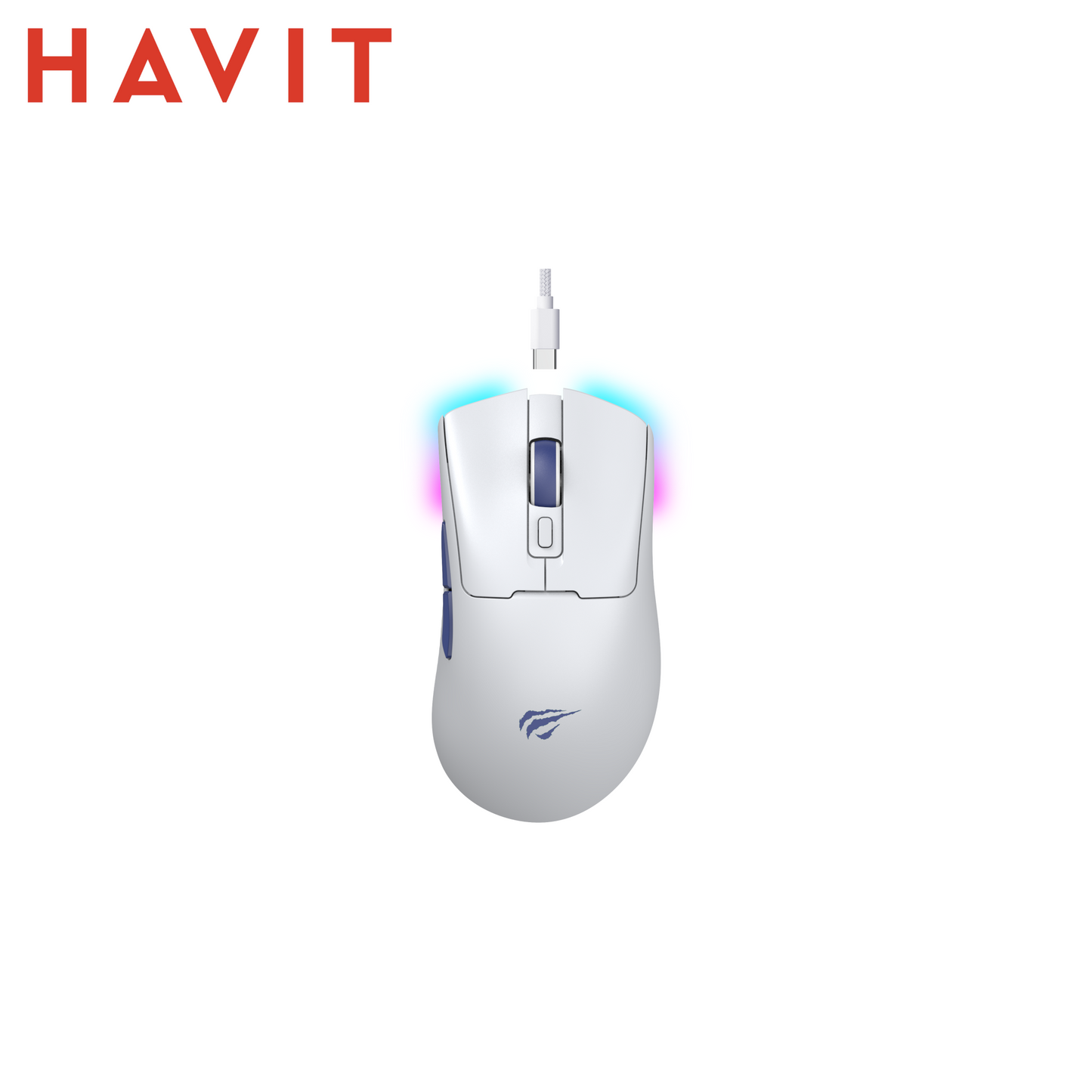 HAVIT MS966WB-WH – Mouse Gaming Wireless Quad-Mode – Versione Bianca