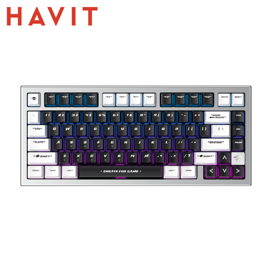 HAVIT Astralforce-1 – Tastiera Meccanica da Gaming 75 % in Alluminio CNC con layout 81 tasti