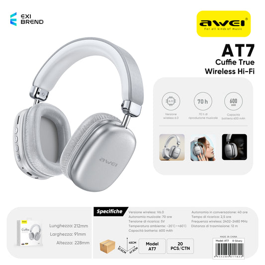 AWEI AT7 Cuffie Wireless
