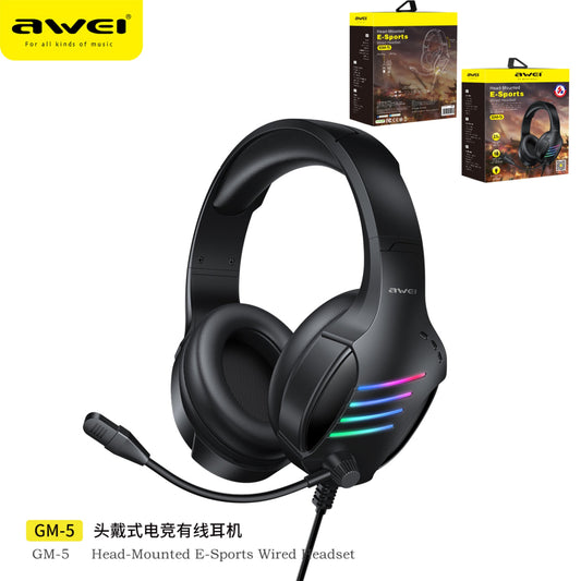 AWEI Cuffie Gaming Cablate
