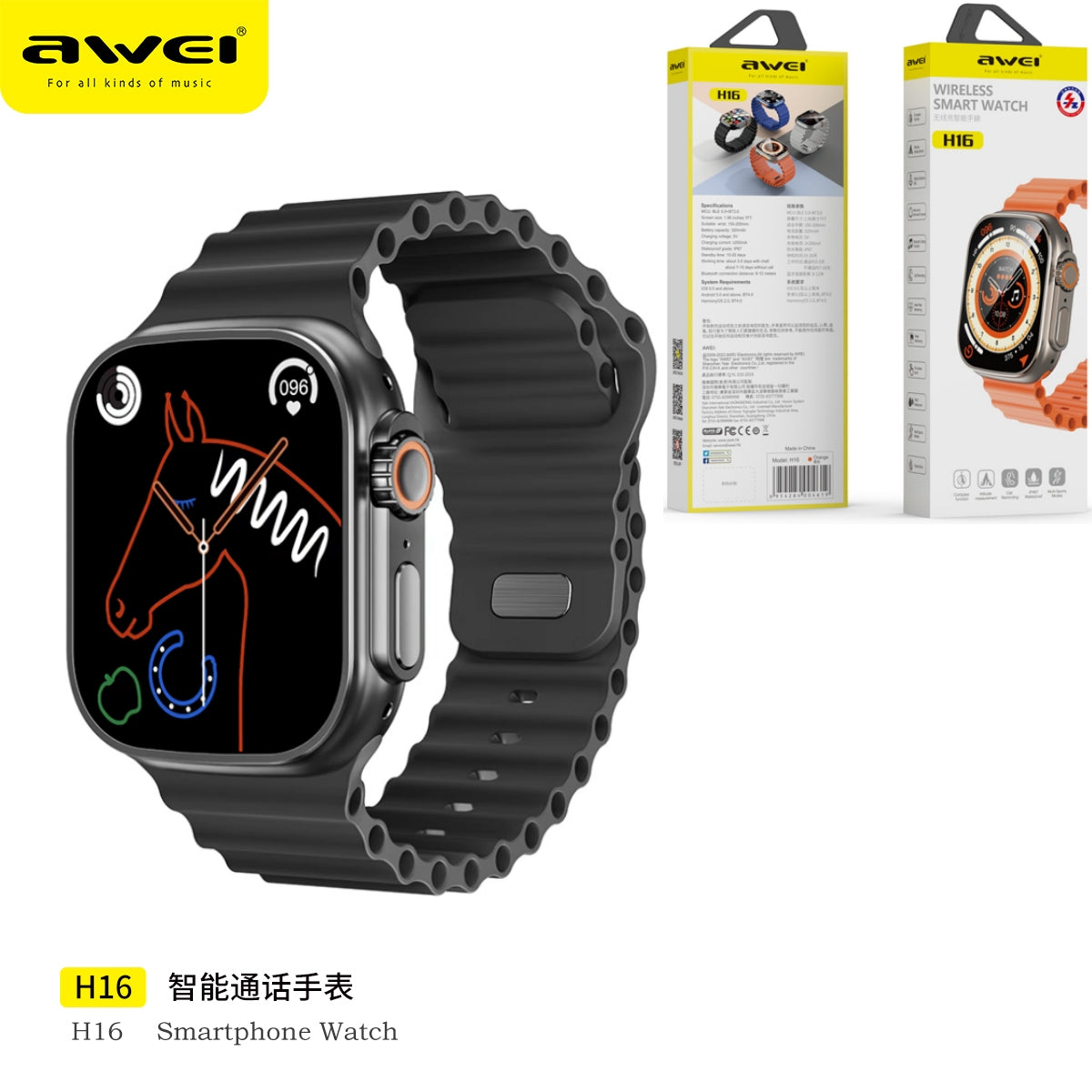 AWEI Orologio Smart Con Chiamata