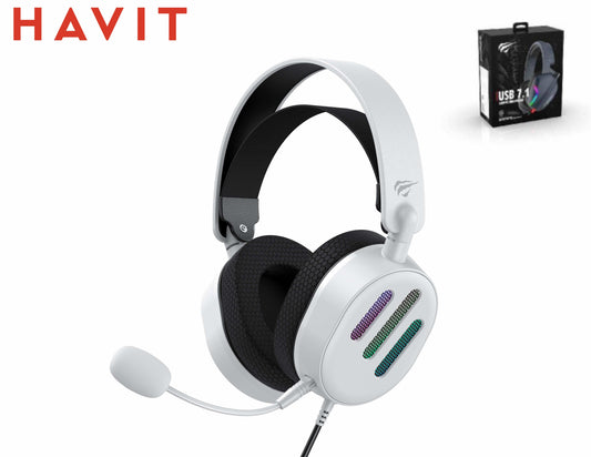 HAVIT Cuffie Gaming Altoparlante Da 50Mm Con Rgb - Pieghevole A 90°