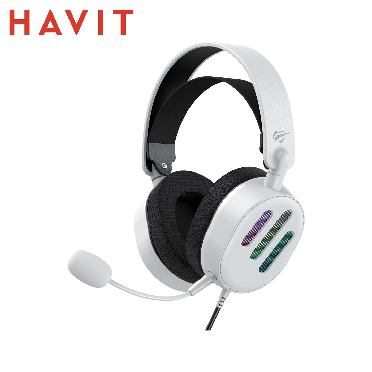HAVIT H2038U-WH – Cuffie Gaming USB - 7.1 RGB Over-Ear - Versione Bianca
