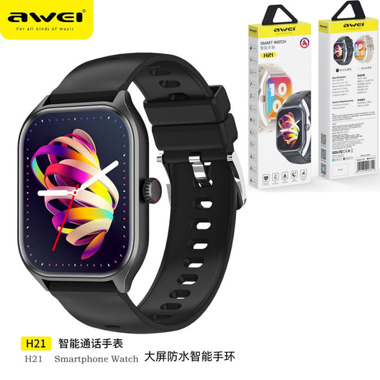 AWEI Smart Watch Nero Impermeabile 100+ Modalità Sport