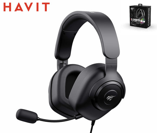 HAVIT Cuffie Gaming Altoparlante Da 50Mm Con Pulsante Muto E Controllo Volume