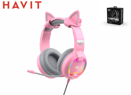 HAVIT Cuffie Gaming Altoparlante Da 50Mm Con Rgb E Controllo Volume