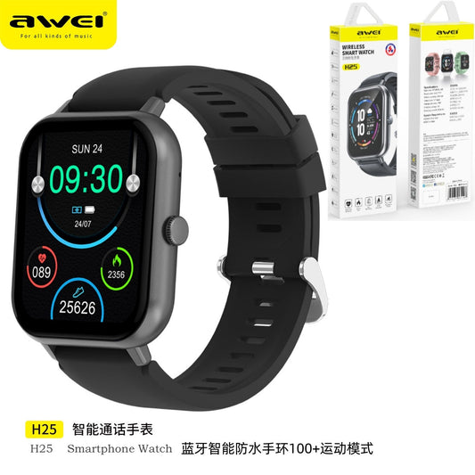 AWEI Smart Watch Nero Impermeabile 100+ Modalità Sport