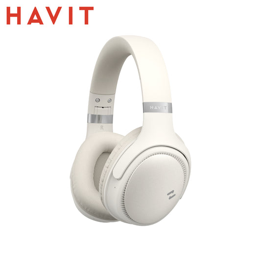 HAVIT H630BT-BE – Cuffie Wireless Over-Ear Bluetooth 5.3 – Variante Beige (BE)