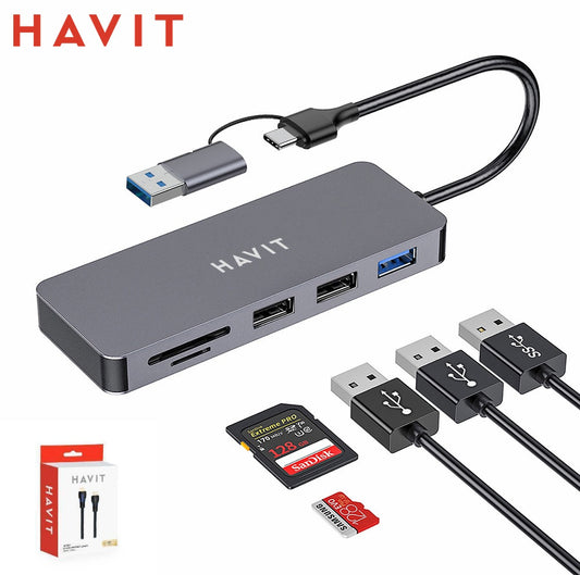HAVIT Hub 1X usb3.0 2X Usb2.0 Tf/Sd
