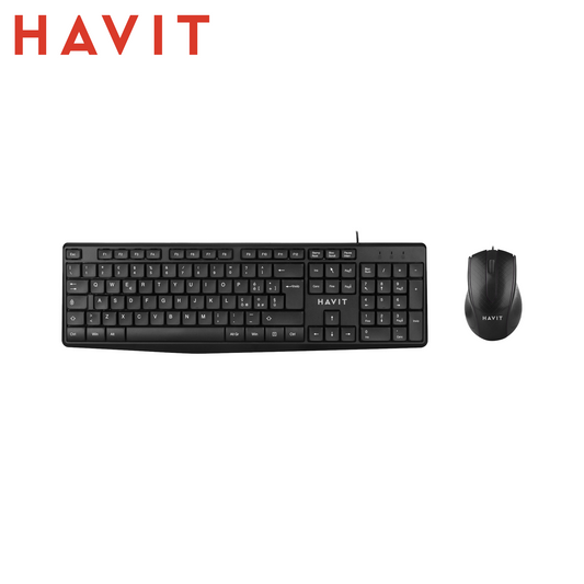 HAVIT KB206CM – Combo Tastiera Full-Size + Mouse USB