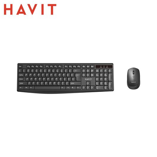 HAVIT KB278GCM – Combo Tastiera Full-Size + Mouse Wireless 2,4 GHz