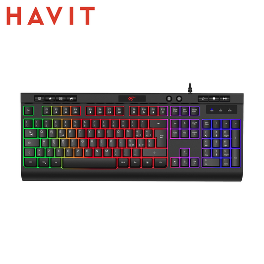 HAVIT KB883L-IT – Tastiera Gaming Full-Size RGB con Anti-Ghosting