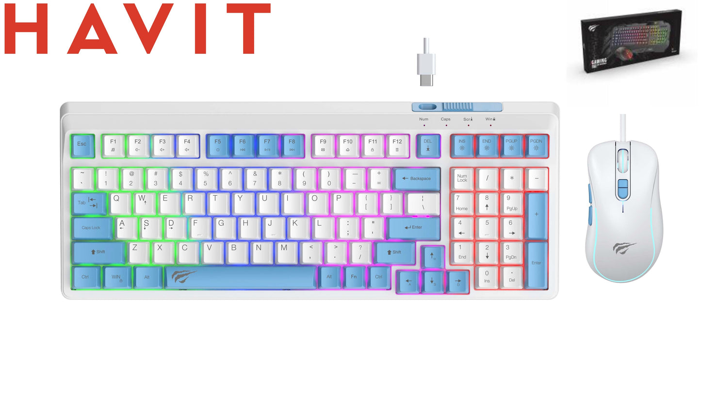 HAVIT Gaming Series-Gaming Keyboard+Mouse Combo