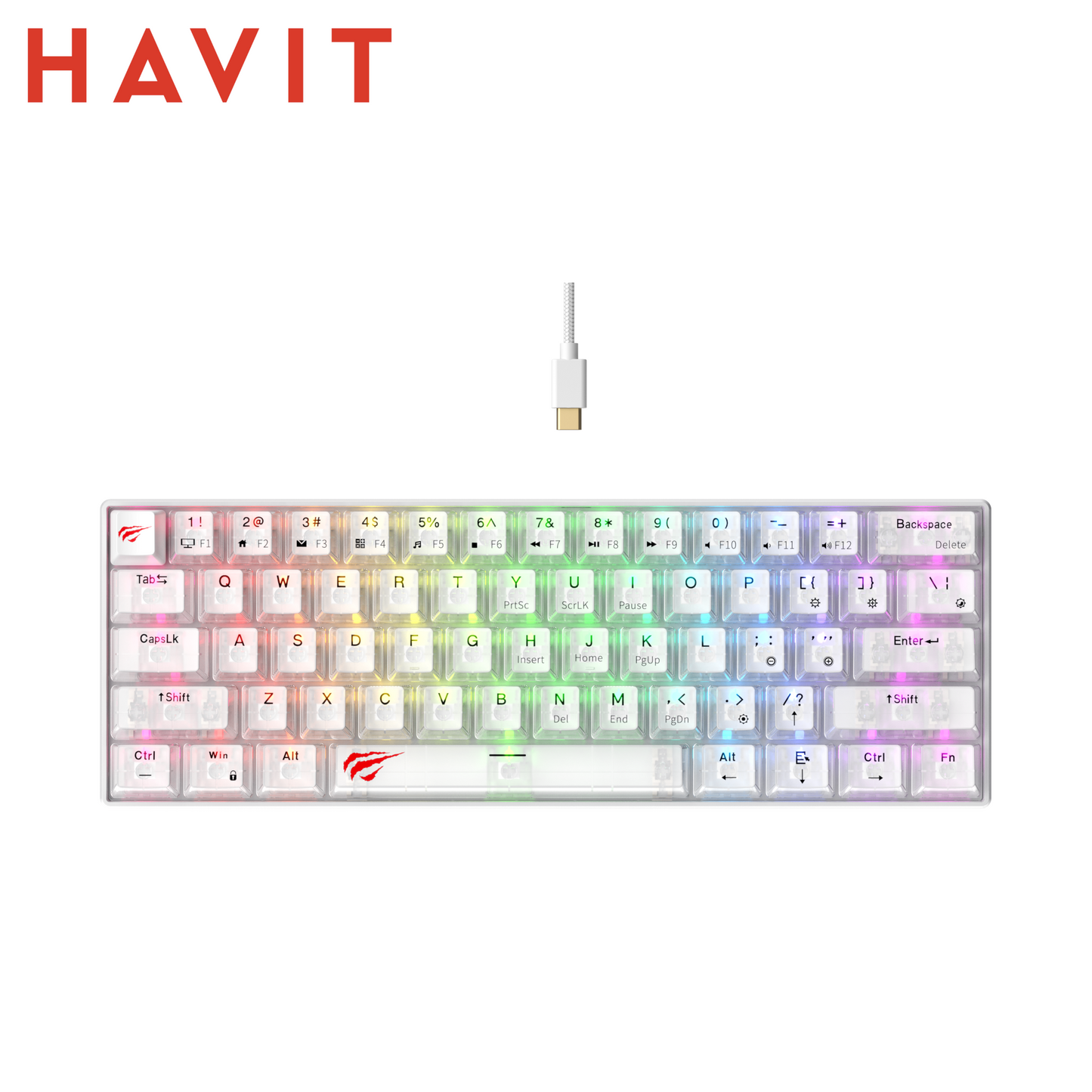 HAVIT KB903L – Tastiera Meccanica Gaming 61 tasti RGB