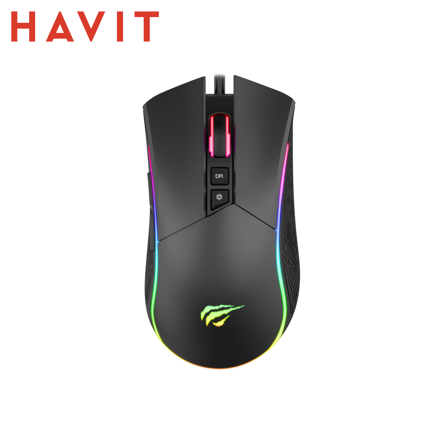 HAVIT MS1001S – Mouse Gaming USB RGB – Variante Nera