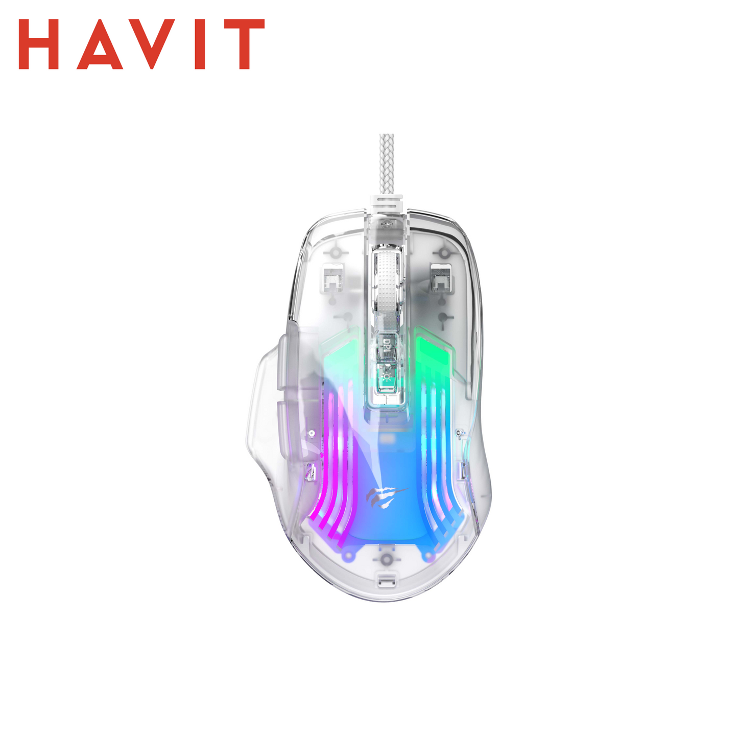 HAVIT MS1011SE – Mouse Gaming USB – Design Trasparente