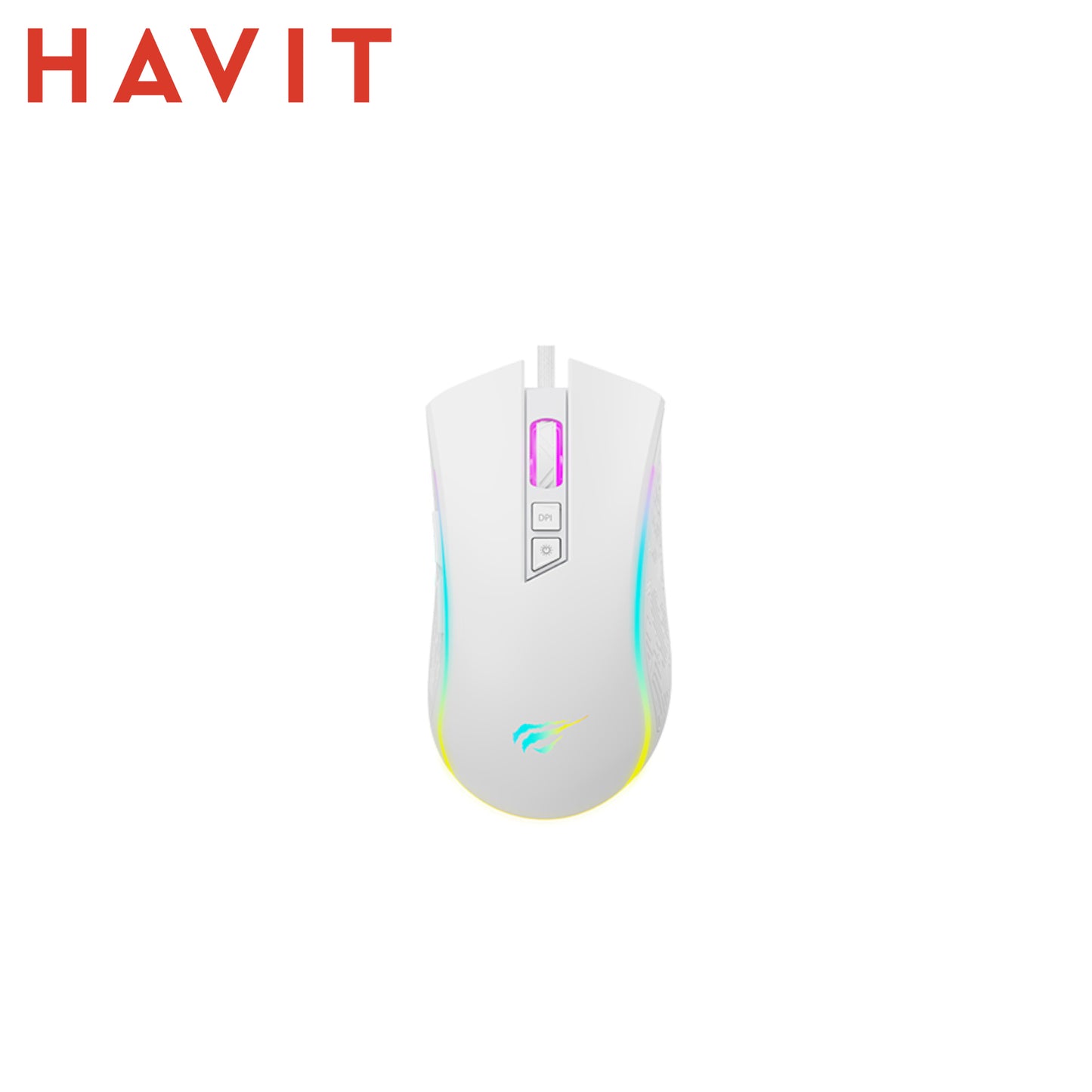 HAVIT MS1034 – Mouse Gaming USB – Bianco RGB