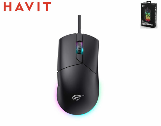 HAVIT Gaming Mouse Dpi Fino 8000 Con Rgb Alta Precisione
