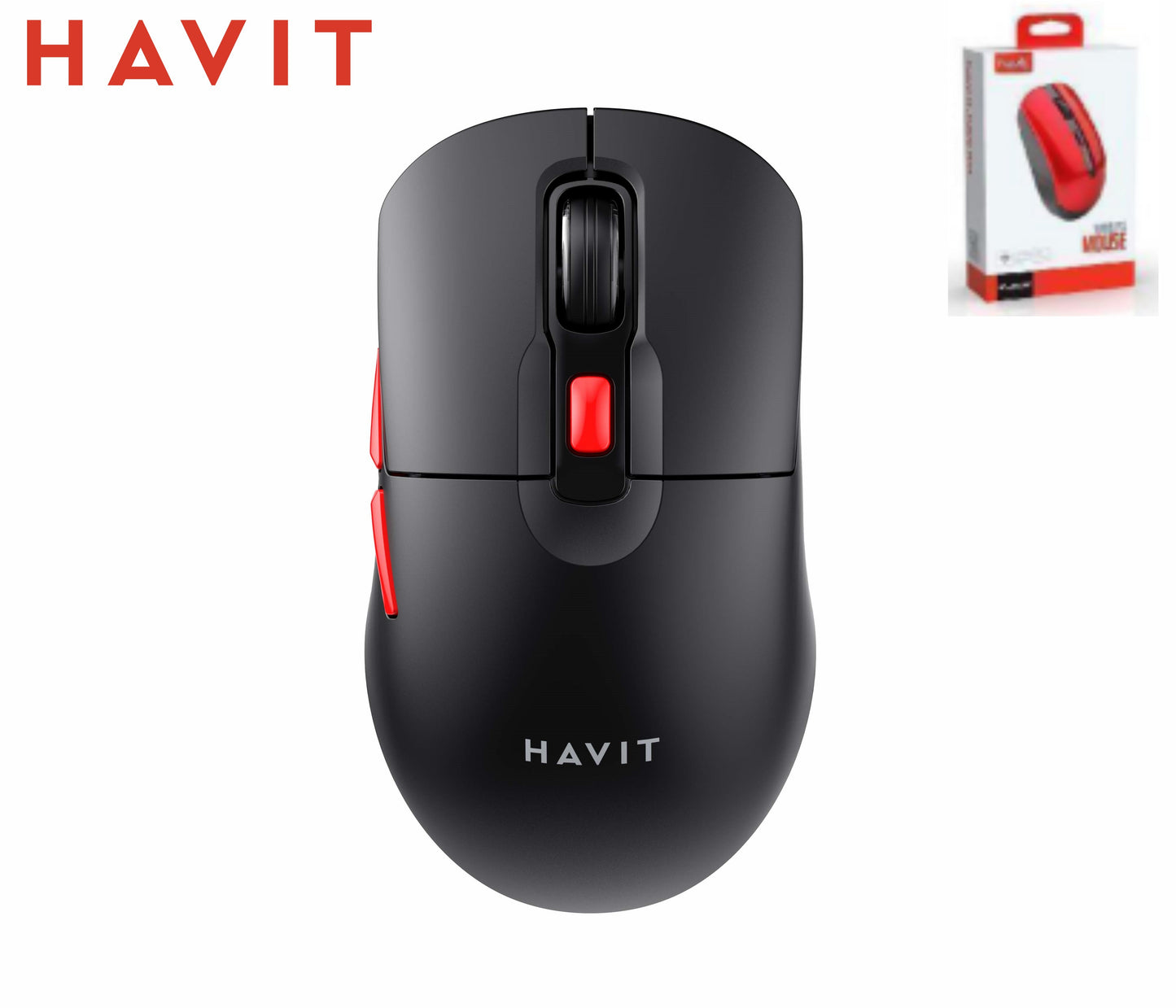 HAVIT Wireless Bluethooth 5.0 Mouse Dpi Regolabili 800-1200-1600 Peso 55G