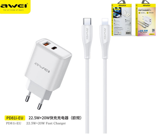 AWEI Carica Completo Con Doppia Uscita