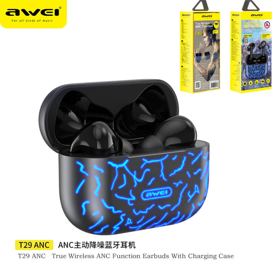 AWEI Anc Cuffie Wireless Nero