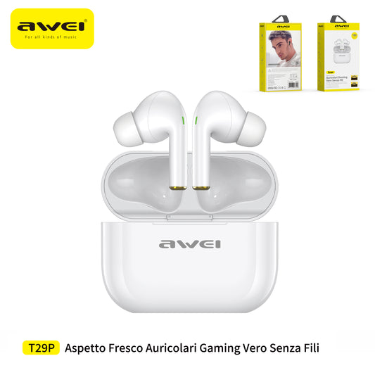 AWEI Cuffie Bluetooth Bianco
