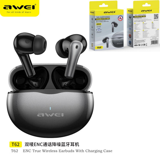 AWEI Anc Cuffie Wireless Nero