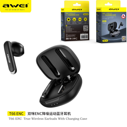 AWEI Anc Cuffie Wireless Nero