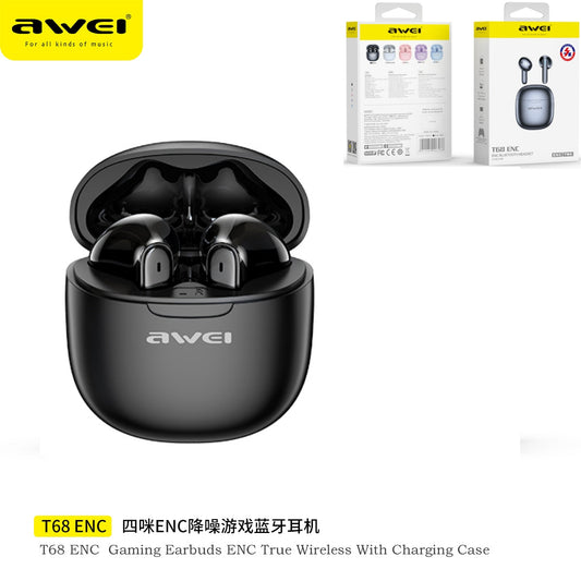 AWEI Anc Cuffie Wireless Nero
