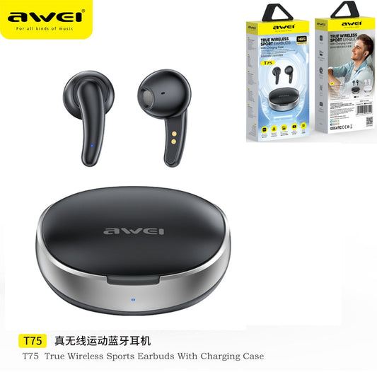 AWEI T75 True Wireless Sport Earbuds Nero