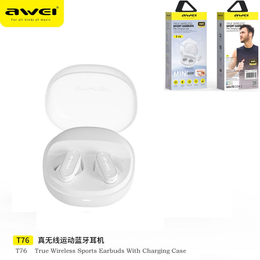 AWEI Auricolare Sportivo True Wireless