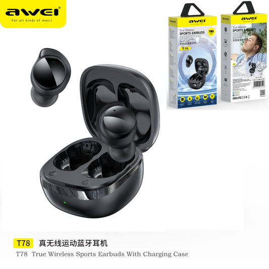AWEI T78 True Wireless Earbuds Nero