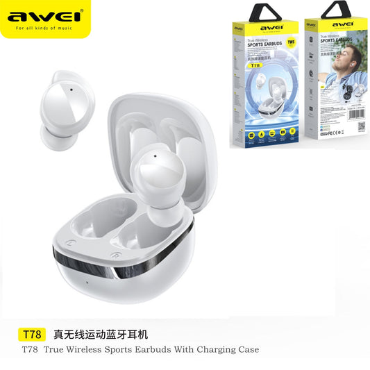 AWEI T78 True Wireless Earbuds Bianco