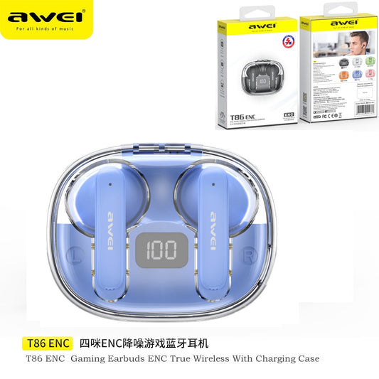 AWEI Anc Cuffie Wireless Blu
