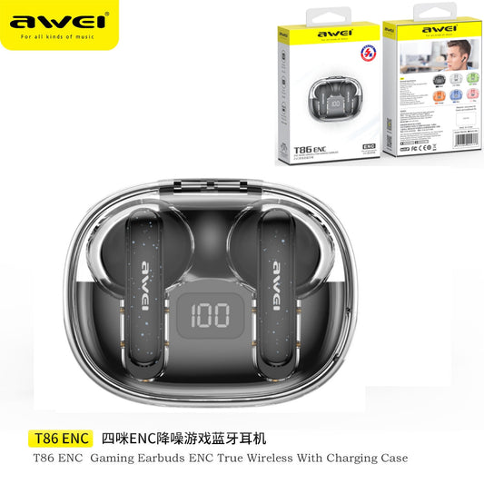 AWEI Anc Cuffie Wireless Nero