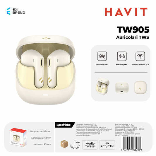 HAVIT TW905 Auricolari Bluetooth TWS