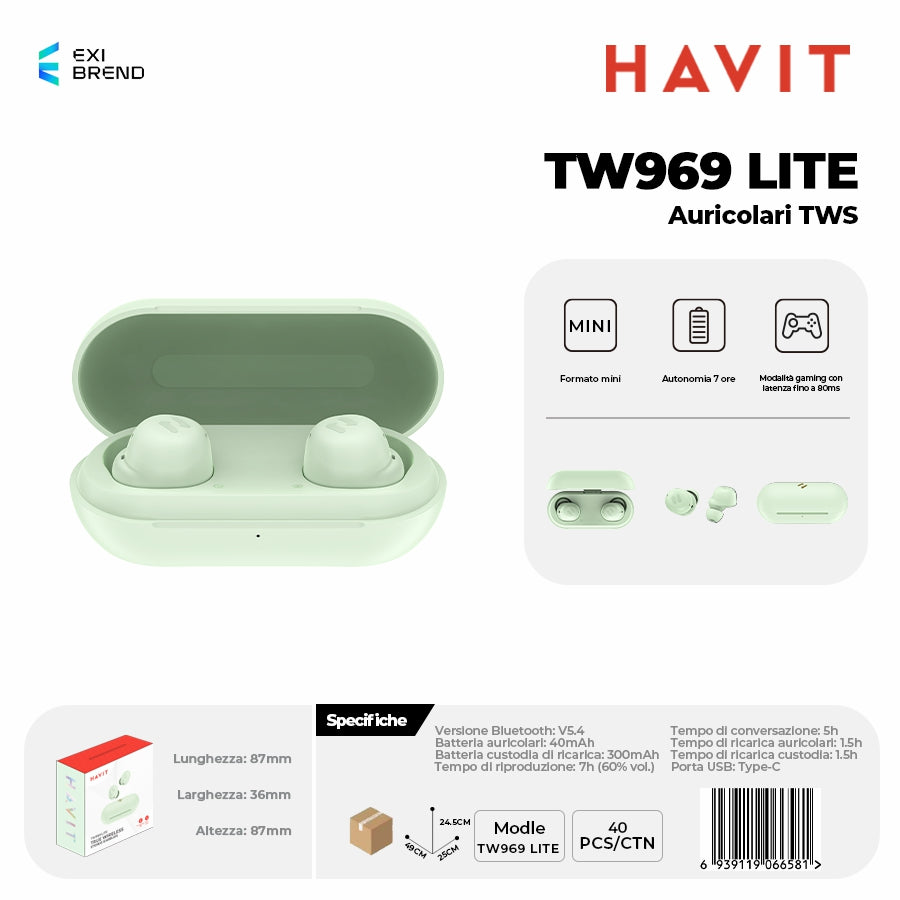HAVIT TW969 LITE Auricolari Bluetooth TWS