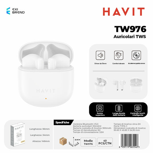 HAVIT TW976 Auricolari Bluetooth TWS