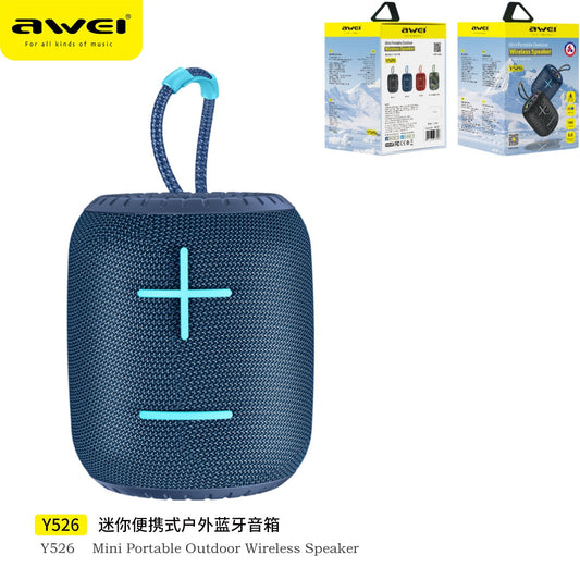 AWEI Cassa Portatile Bluetooth Blu