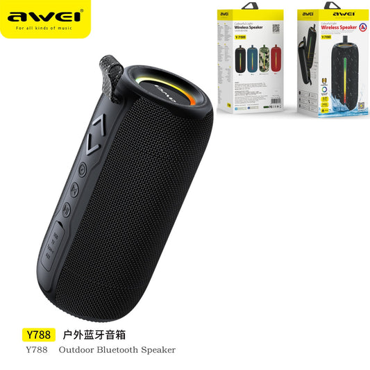 AWEI Cassa Rgb Bluetooth Nero