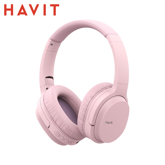 HAVIT I62-PK – Cuffie Wireless Over-Ear Bluetooth 5.3 / HIFI Sound