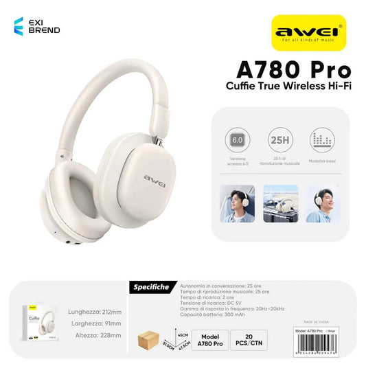 AWEI A780PRO Cuffie - Beige