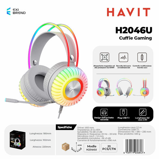 HAVIT H2046U Cuffie Gaming