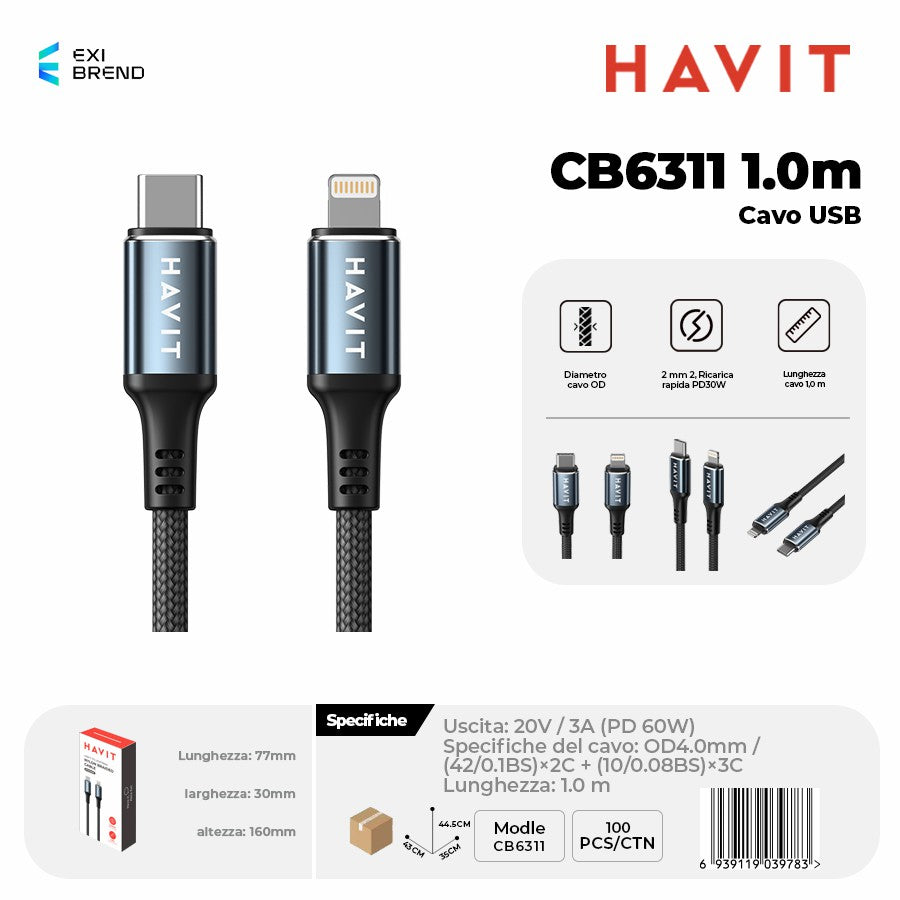 HAVIT CB6311 1 m Cavo USB