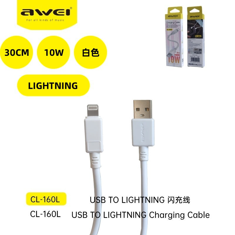 AWEI CL-160L Cavo USB To LIGHTNING30cm