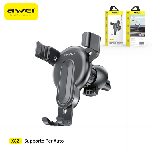 AWEI X82 Supporto Smartphone Auto con Gancio