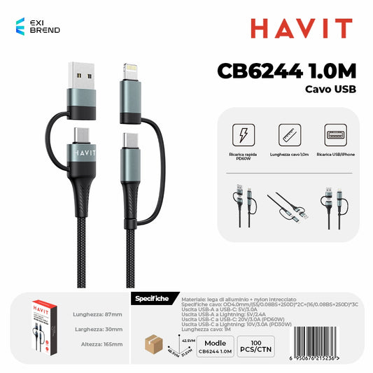 HAVIT CB6244 1 m Cavo USB